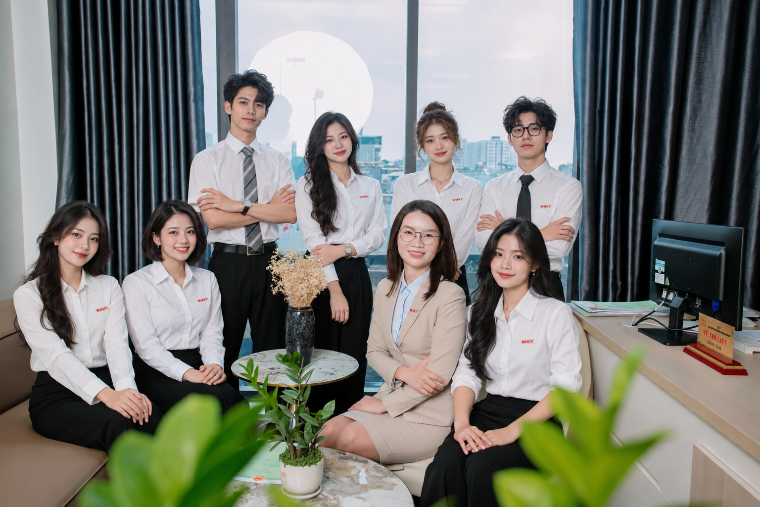 CEO Vũ Thị Liệu và cộng sự tại văn phòng WEFLY IP