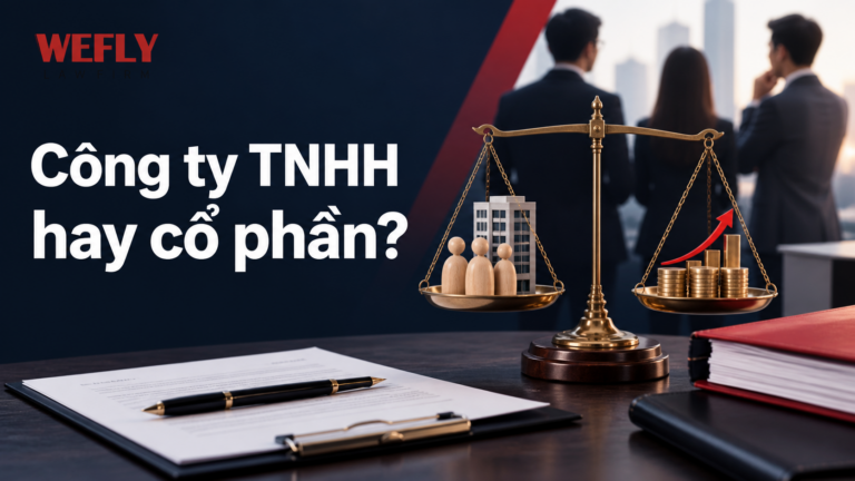 Công ty TNHH hay cổ phần cho startup với WEFLY IP