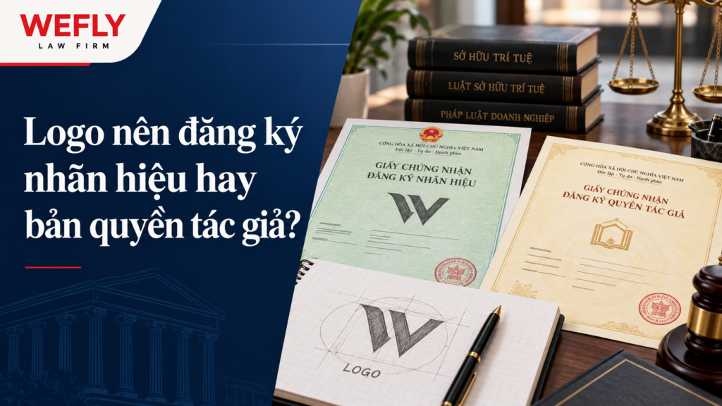 Logo đăng ký nhãn hiệu hay bản quyền với hai bộ hồ sơ bảo hộ