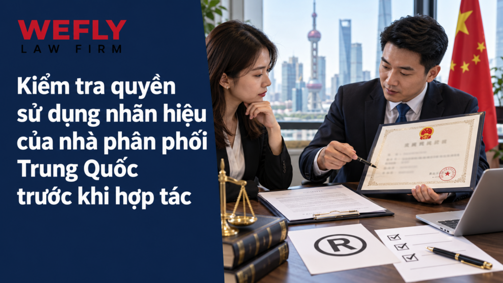 Kiểm tra quyền sử dụng nhãn hiệu của nhà phân phối Trung Quốc trước khi hợp tác